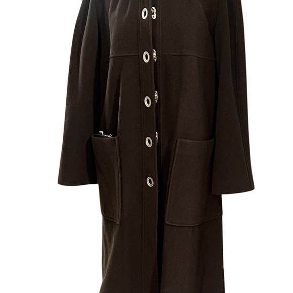 SALE📱Philosophy by Alberta Ferretti Chic Brown Coat – Patch Pockets - Picture 10 of 12